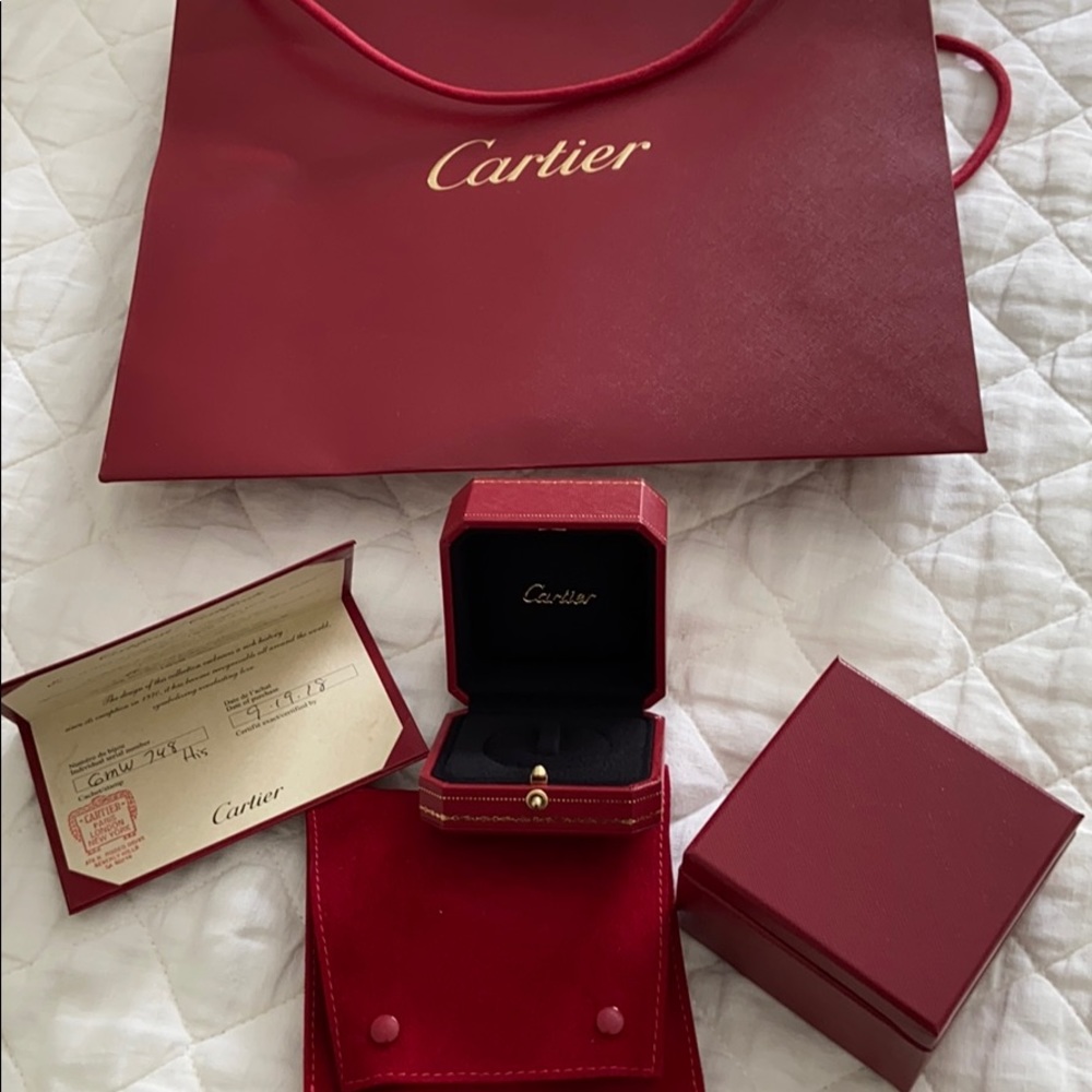 Cartier bag, ring box and pouch